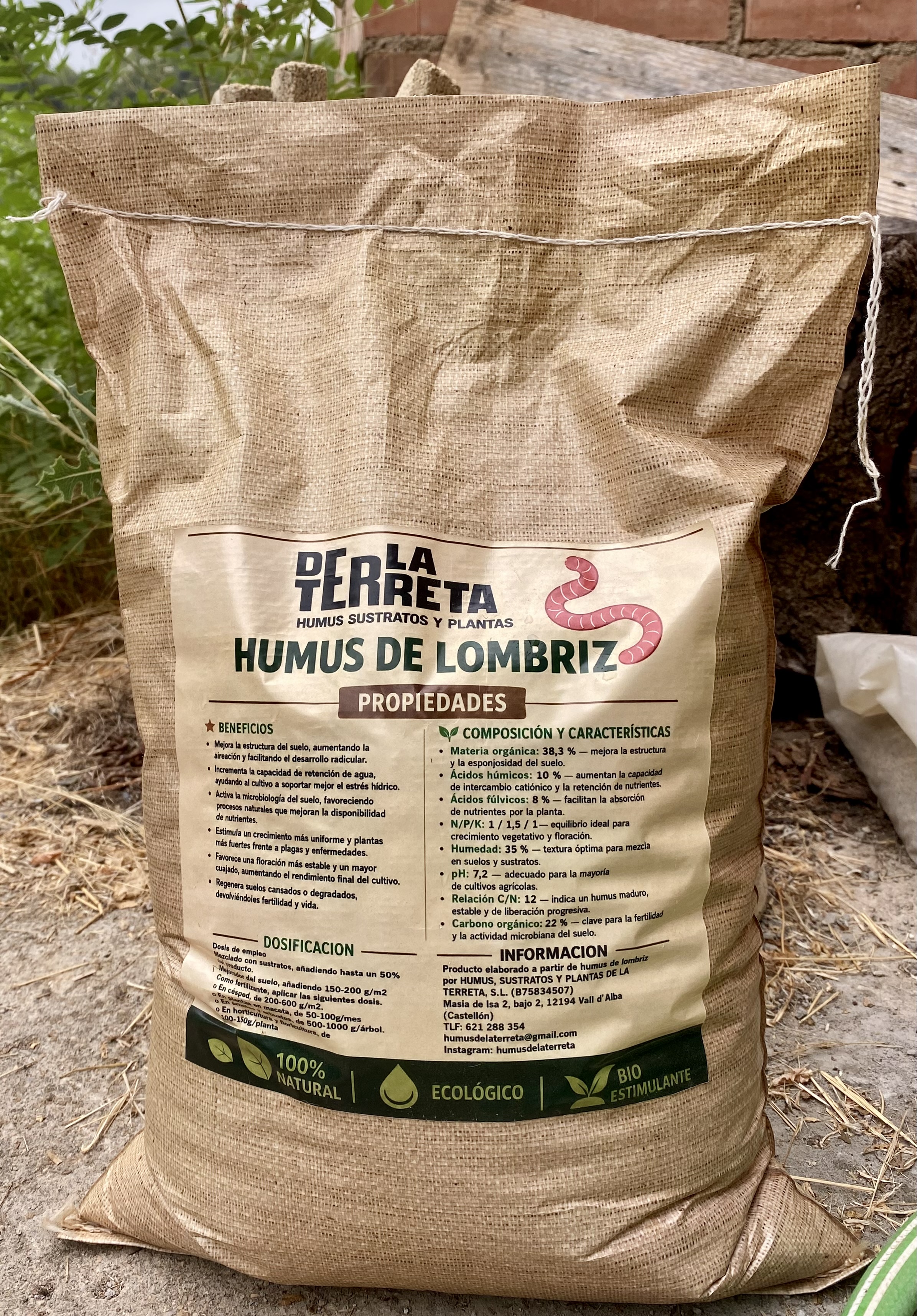 Saco de humus sólido De La Terreta